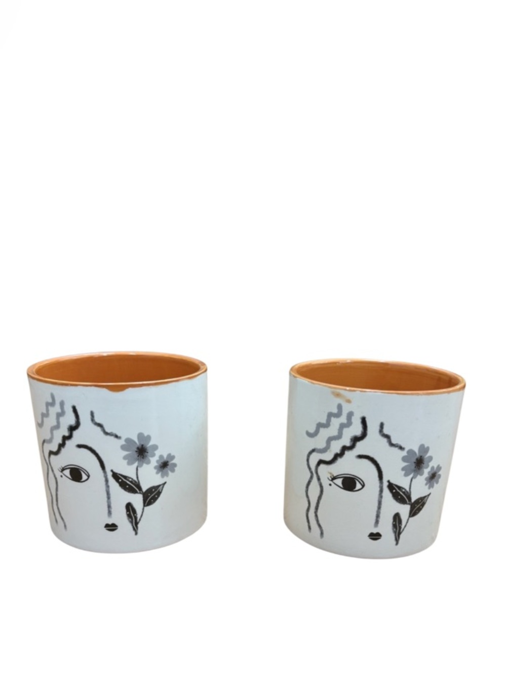 Abstract Face Planter Pot